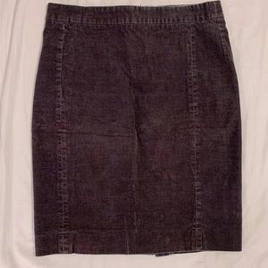 JCrew Cord Pencil Skirt size 6